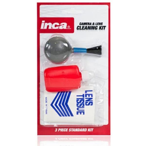 Inca Camera Cleaning Kit 3 Piece (Brush/Fluid/Tissues)**