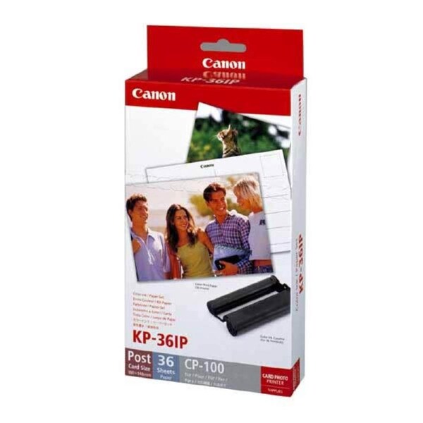 Canon KP-36IP 36 Sheets Ink & Paper (4x6Postcard)