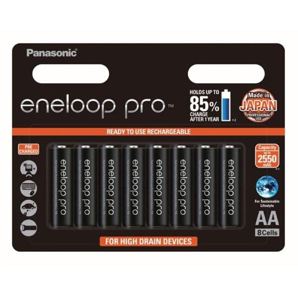 Eneloop PRO AA BLISTER 8 pk 2500mAh