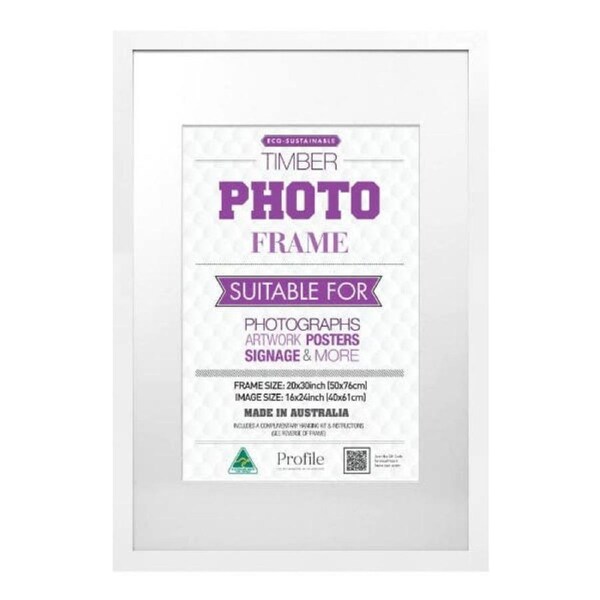 Profile Poster Frame 20x30/16x24 White