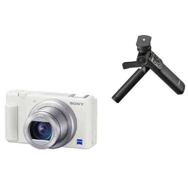 Sony ZV-1 WHT + GPVT2 Grip VLOG Kit BOM