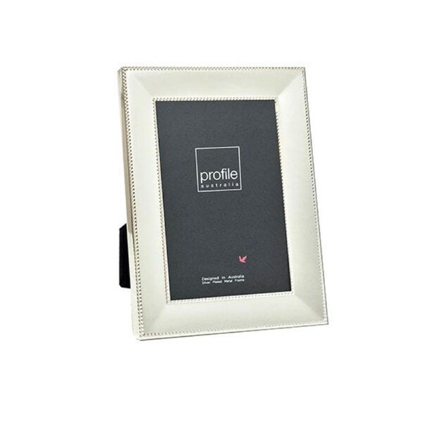 Profile Romance Silver Beaded Metal Frame 4x6