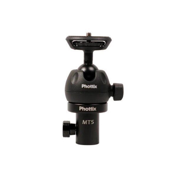 PHOTTIX MT5 Light Stand Adaptor Kit w/Ball Head/Mobile