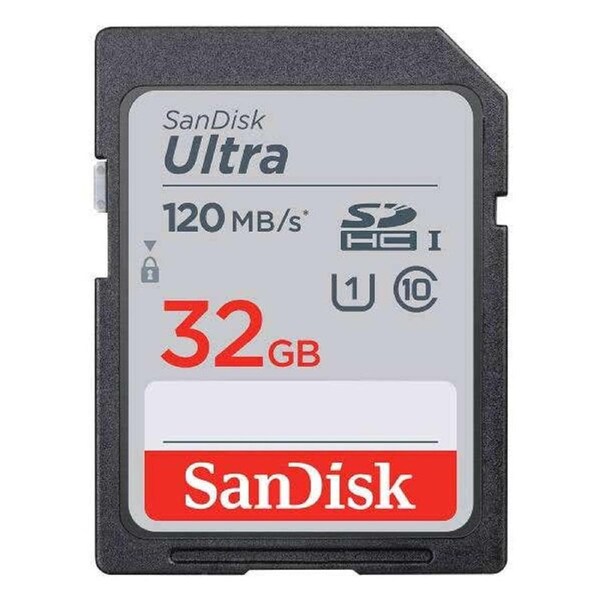 SanDisk 32GB Ultra SDHC Card - 120MBS