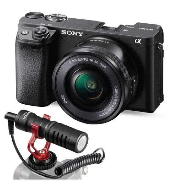 Sony ILC-E A6400/16-50mm Kit BOX + Boya MM1 Video Mic