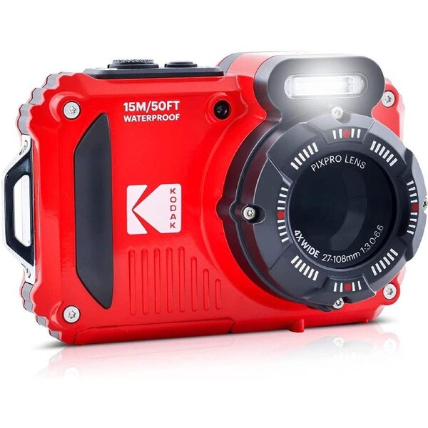 Kodak PIXPRO WPZ2 RED WP15M/16MP/4x/2.7"LCD/EIS/FHD