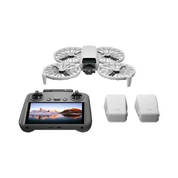 DJI Flip Drone FMC w/RC 2 Remote,Case,2xBatt,Hub