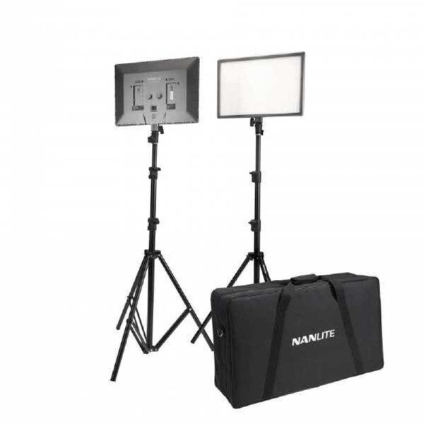 Nanlite Lumipad 25 LED Twin Kt w/Stands & Bag - 2x Light Kit