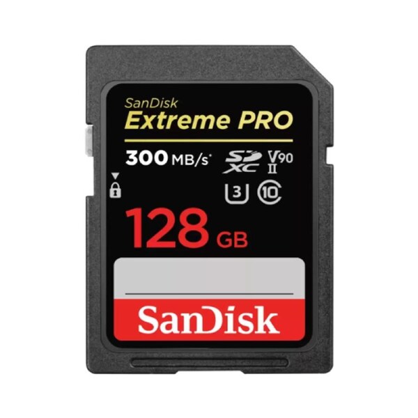 SanDisk Extreme PRO 128GB SDXC Card 300Mbs V90