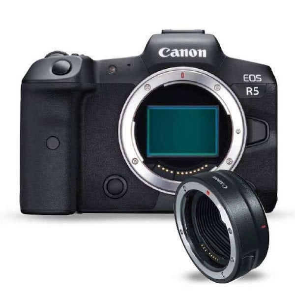 Canon EOS R5 Body BOM Kit w/Canon EF EOSR Adaptor