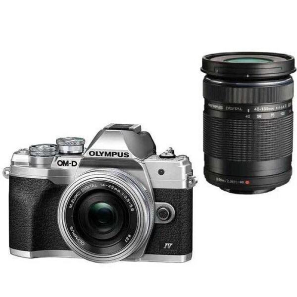 Olympus OMD EM10MK4 Twin SLV w/14-42mm EZ + 40-150mm R Kit
