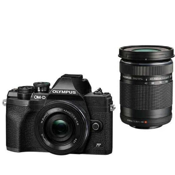 Olympus OMD EM10MK4 Twin BLK w/14-42mmEZ + 40-150mm R Kit