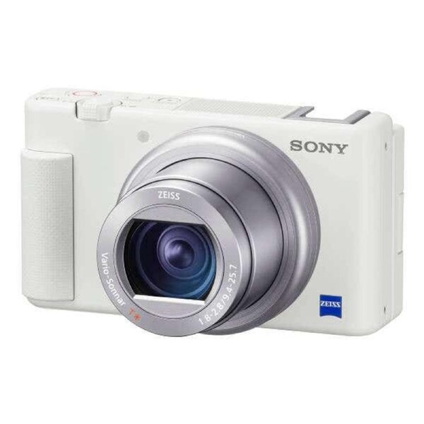 Sony ZV-1 WHT 20MP-1"/3 CAP Mic/3"FLIP/24-70