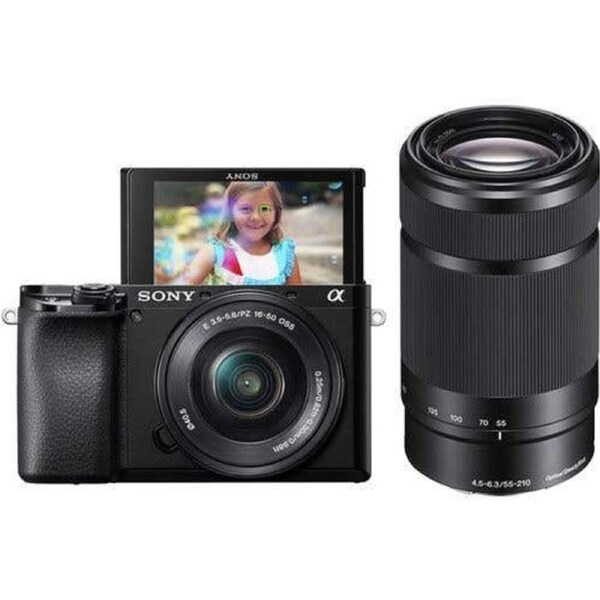 Sony ILC-E A6400 Twin Kit w/16-50mm + 55-210mm Zoom