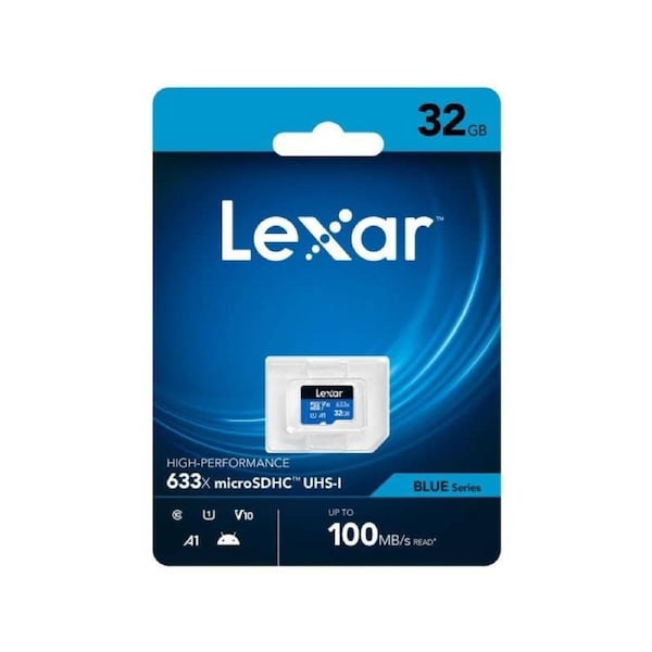 Lexar 32GB Micro SD Card 100Mbs UHS-1 V10 4K