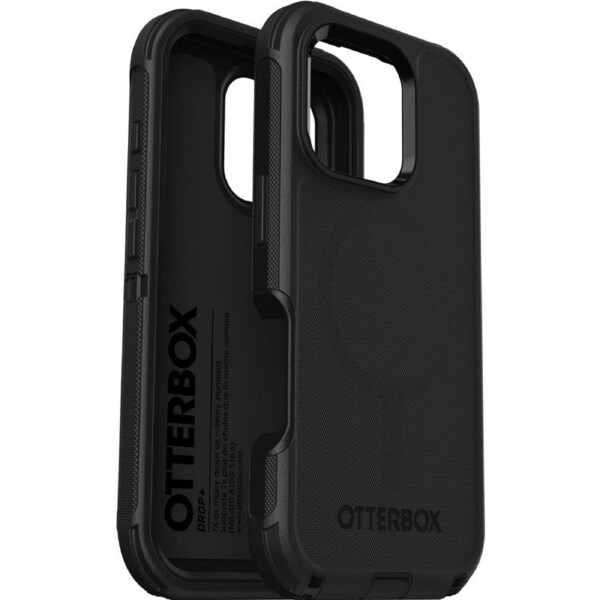 OtterBox Defender MagSafe Case - For iPhone 16 Pro - Black - Black [77-95975]