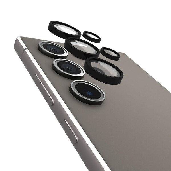 Case-Mate Aluminum Ring Lens Protector - For Samsung Galaxy S24 Ultra - Black - Black [CM053406]