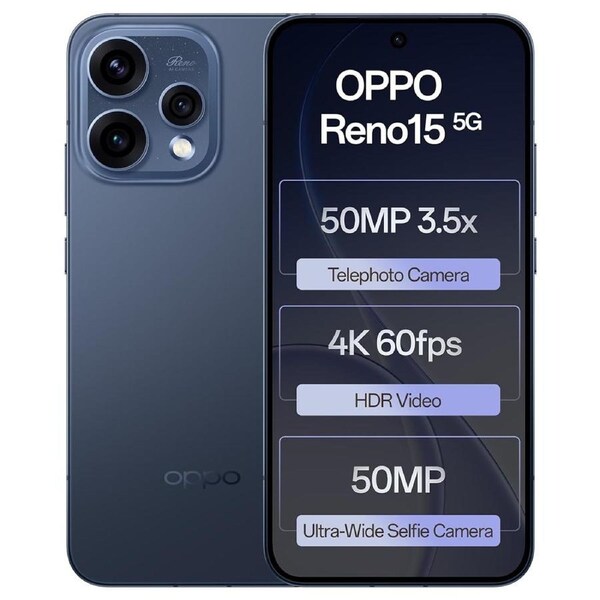 OPPO Reno 15 5G 12GB 512GB Twilight Blue - Brand New