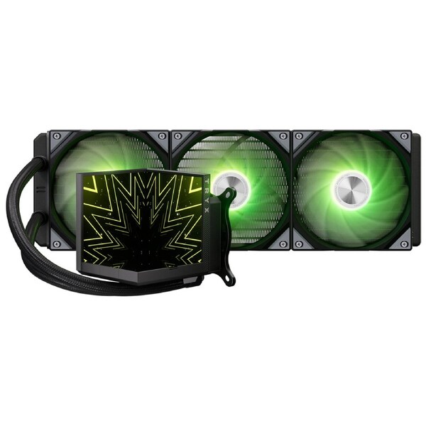 TRYX STAGE 360 AIO BLACK LIQUID COOLER360mm/BLACK/3x120mm ARGB Fans/L Shaped