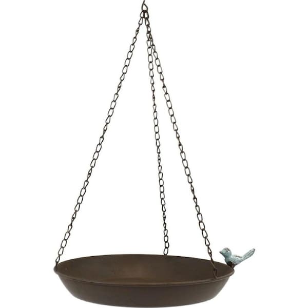 Bronrob Rustic Metal Blue Bird Feeder Home/Garden Decor Ornament 13.5x11.5x10cm