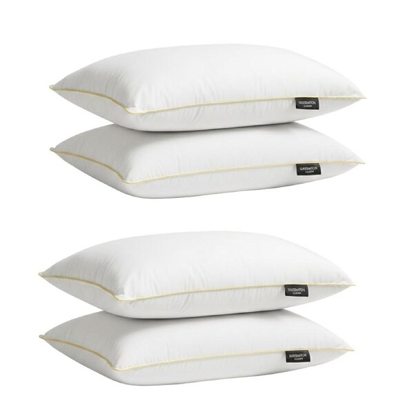 2x 2pc Sheraton Luxury Sanctuary Down Alternative Pillow Set 900g Fill