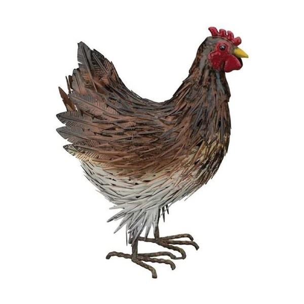Bronrob Betty Brown Hen Outdoor Home/Garden Decor Ornament 40x30x18cm
