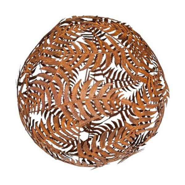 Bronrob Decorative Medium Fern Ball Metal Home/Garden Outdoor Ornament 35cm