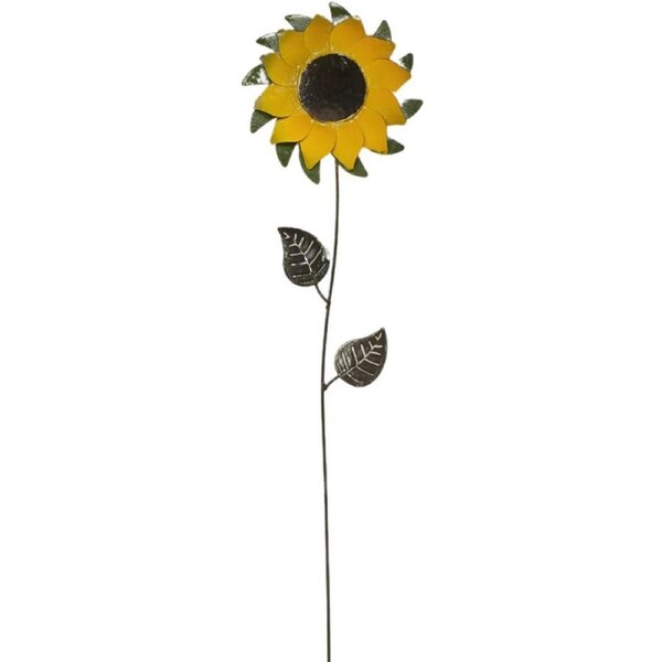 Bronrob Sunflower Metal Stake Outdoor Garden Decor Ornament Tall