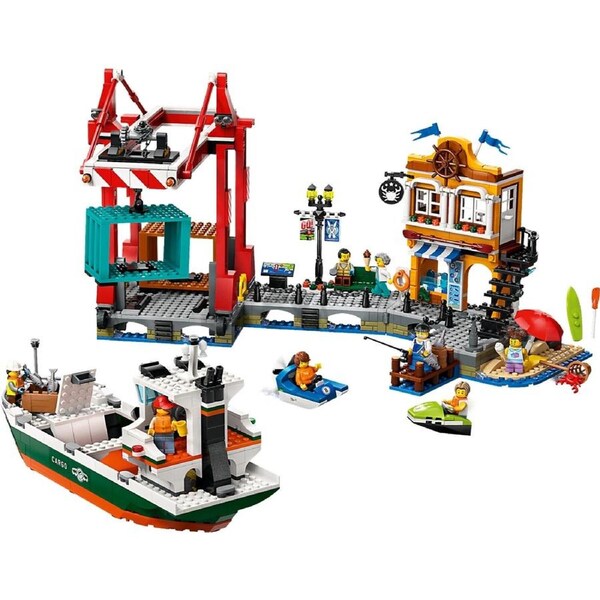 LEGO City 60422 Seaside Harbor with Cargo Ship