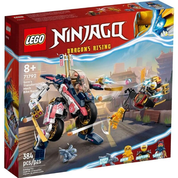 LEGO Ninjago Series 71792 Sora's Transforming Mech Bike Racer - Sora