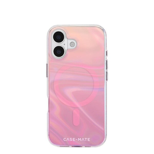 Case-Mate Peach Bubble MagSafe Case - For iPhone 17 - Iridescent - Iridescent [CM057388]