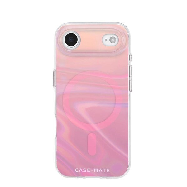 Case-Mate Peach Bubble MagSafe Case - For iPhone Air - Iridescent - Iridescent [CM057470]