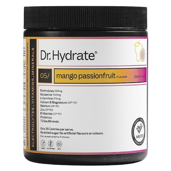 Dr. Hydrate All-In-One Hydration Drink Mango Passionfruit 270g