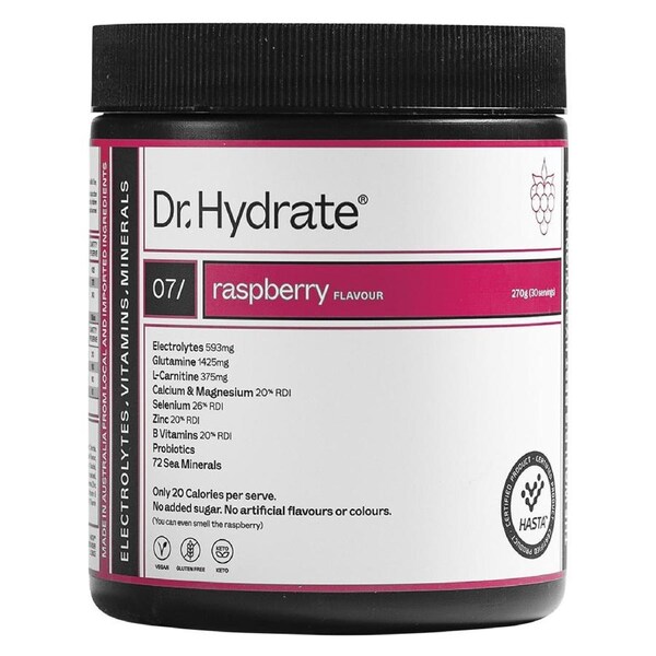 Dr. Hydrate All-In-One Hydration Drink Raspberry 270g