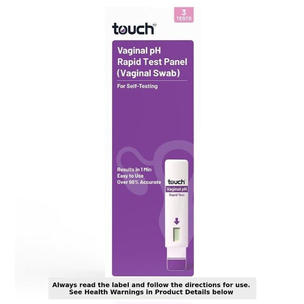 TouchBio Vaginal pH Rapid Test Panel (Vaginal Swab) - 1 Pack