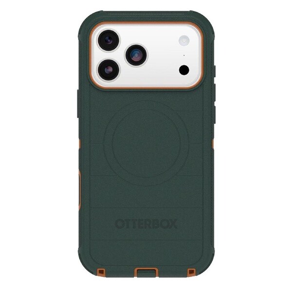OtterBox Defender Pro Case with Camera Control - For iPhone 17 Pro Max - Cprsmth Green - Green [77-98400]