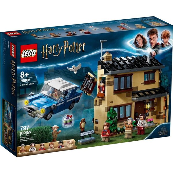LEGO 75968 Harry Potter 4 Privet Drive House Ford Anglia Dobby Dursley Family