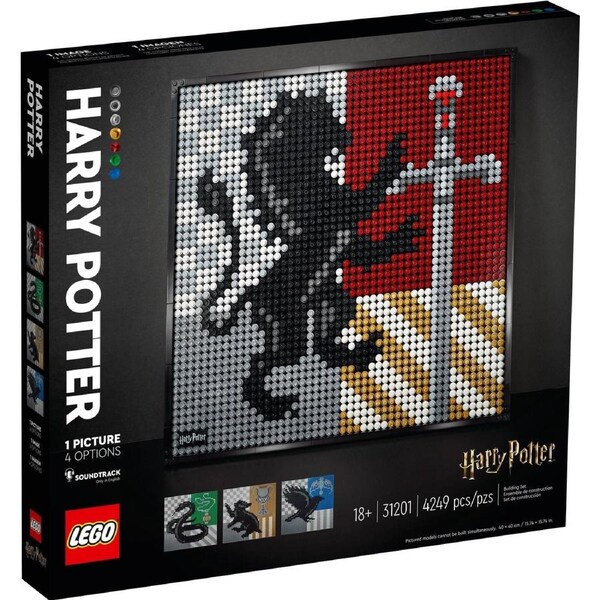 LEGO Art Series 31201 Harry Potter Hogwarts Crests