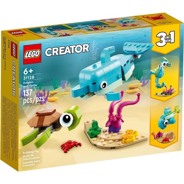 LEGO Creator 3-in-1 31128 Dolphin and Turtle