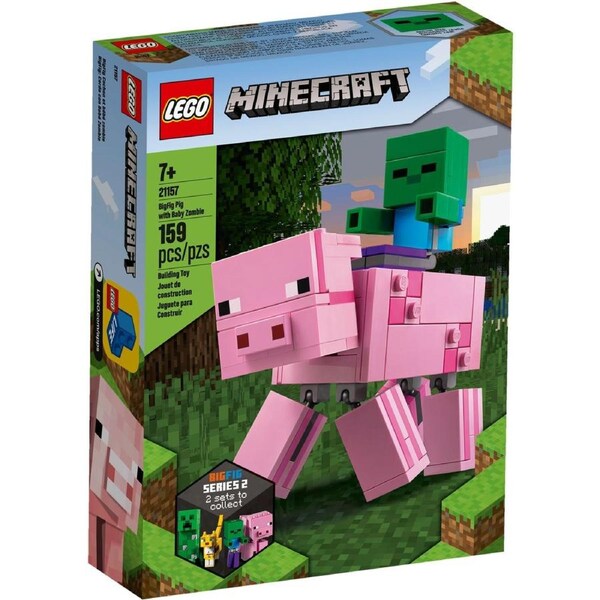 Lego Minecraft 21157 BigFig Pig with Baby Zombie