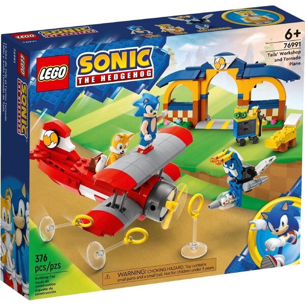 LEGO Sonic the Hedgehog Series 76991 Tails' Workshop and Tornado Plane