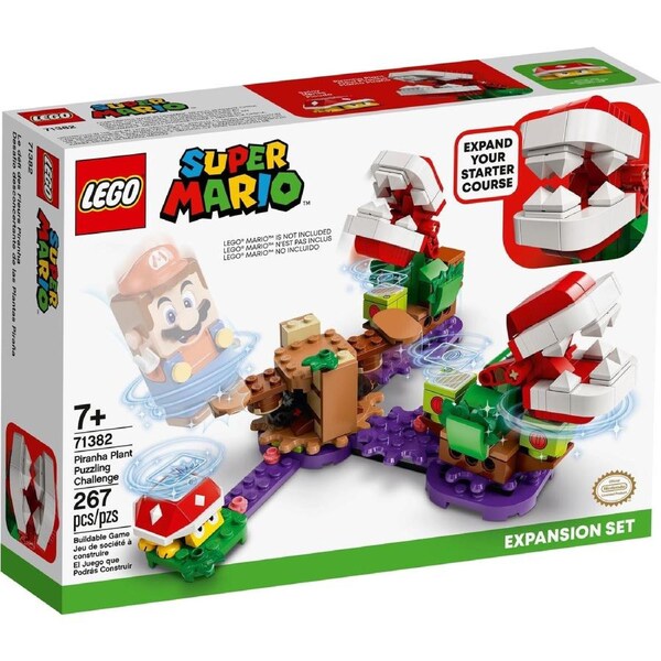 LEGO Super Mario Series 71382 Piranha Plant Puzzling Challenge Expansion Set
