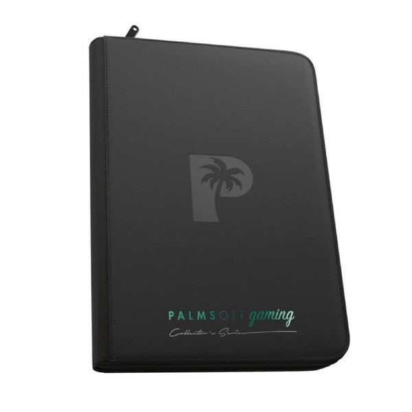 Palms Off Gaming Collector's Series Top Loader 9 Pocket Zip Binder (Black)