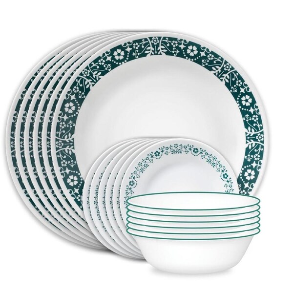 Corelle Penelope 18 Piece Dinner Set**