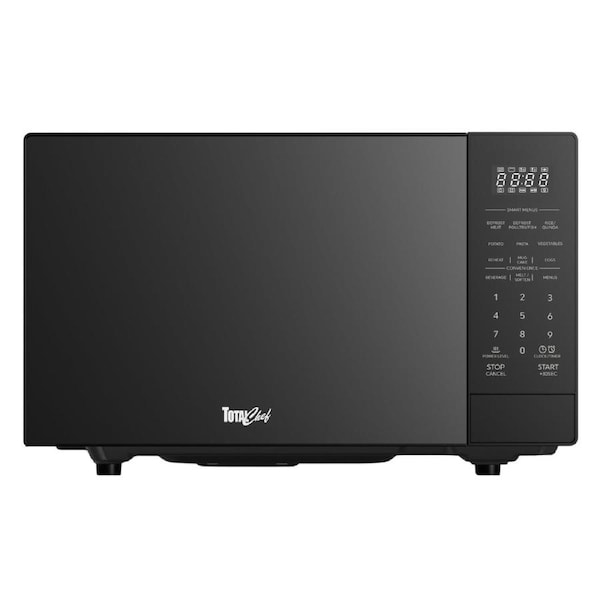 Total Chef 1200W Flatbed Inverter Microwave Oven with Smart Sensor 32L, Black