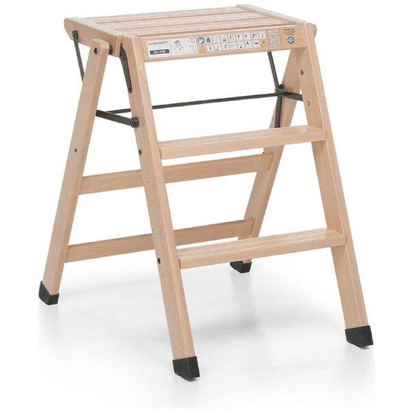 Foppapedretti Tialzo Step Ladder Natural Beechwood