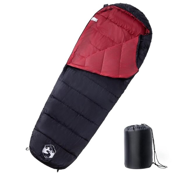 Mummy Sleeping Bag for Adults Camping 3 Seasons vidaXL