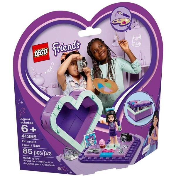 LEGO 41355 Emma's Heart Box - Arts & Crafts Travel Toy