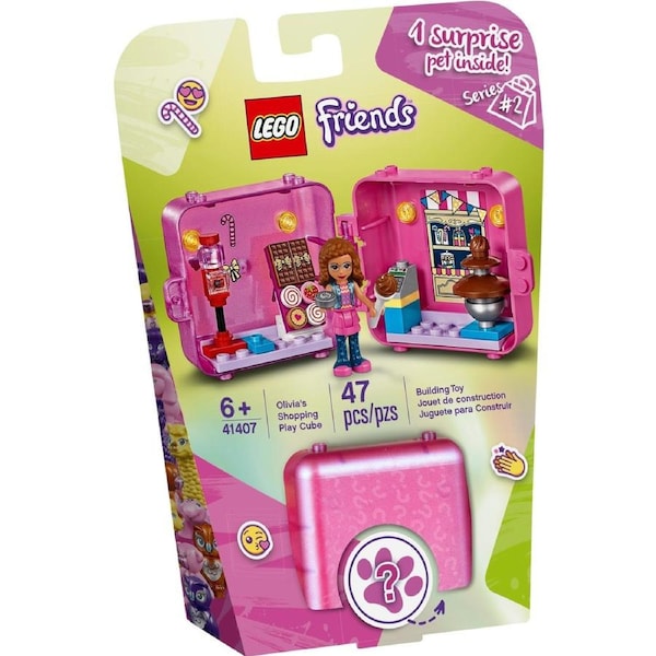 LEGO 41407 Olivia's Shopping Play Cube: Mini Candy Store Fun!