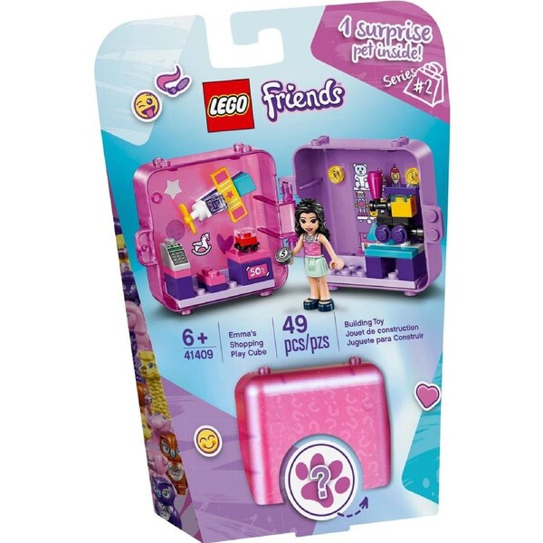LEGO 41409 Emma's Shopping Play Cube: Portable Mini Toy Store Fun